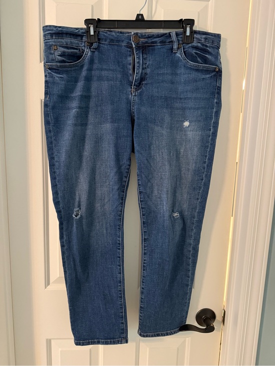 Kut from the Kloth Denim - Kut from the Kloth Straight Leg Jeans in Blue Denim